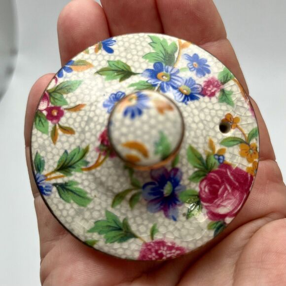 Vintage Royal Winton Teapot England Grimwades Old Cottage Chintz Pre 1960 1 Cup - Picture 8 of 16